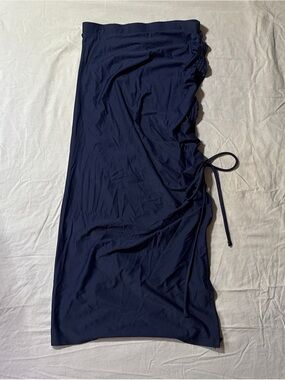 Leyden Navy Blue Performance Waistband Skirt